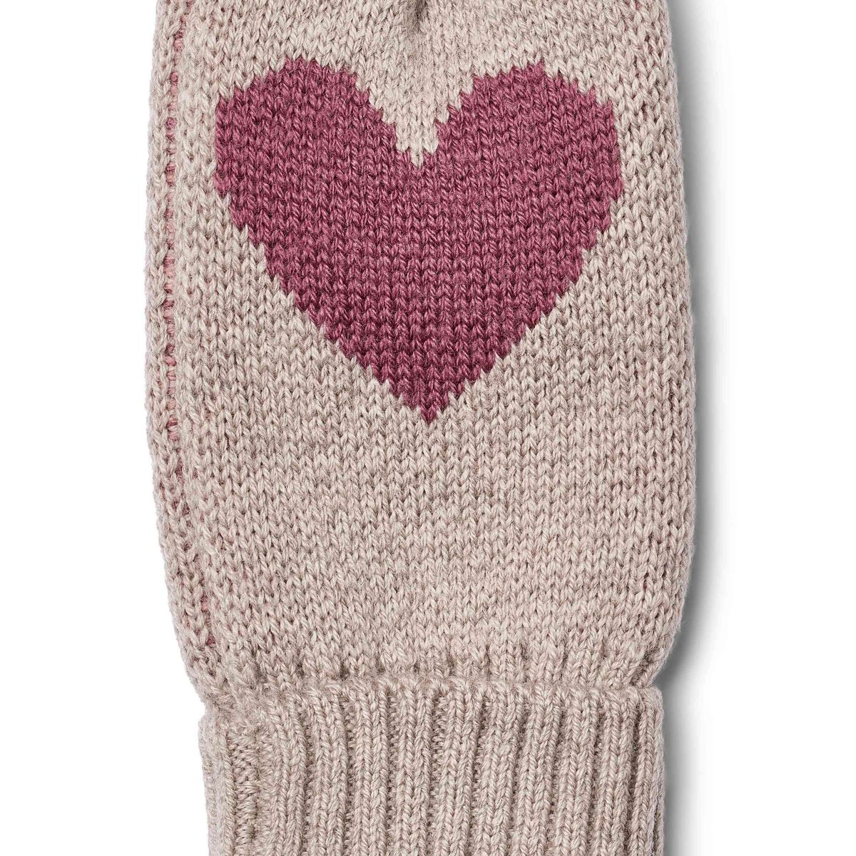 Jacquared Mitten Hearts