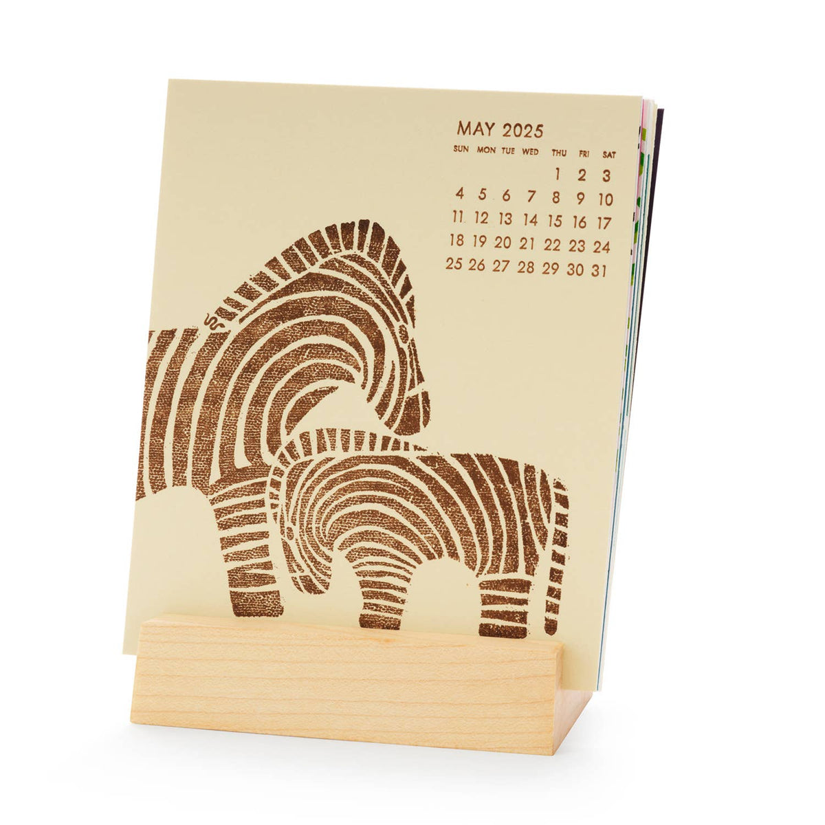 2025 Letterpress &amp; Silkscreen Desk Calendar