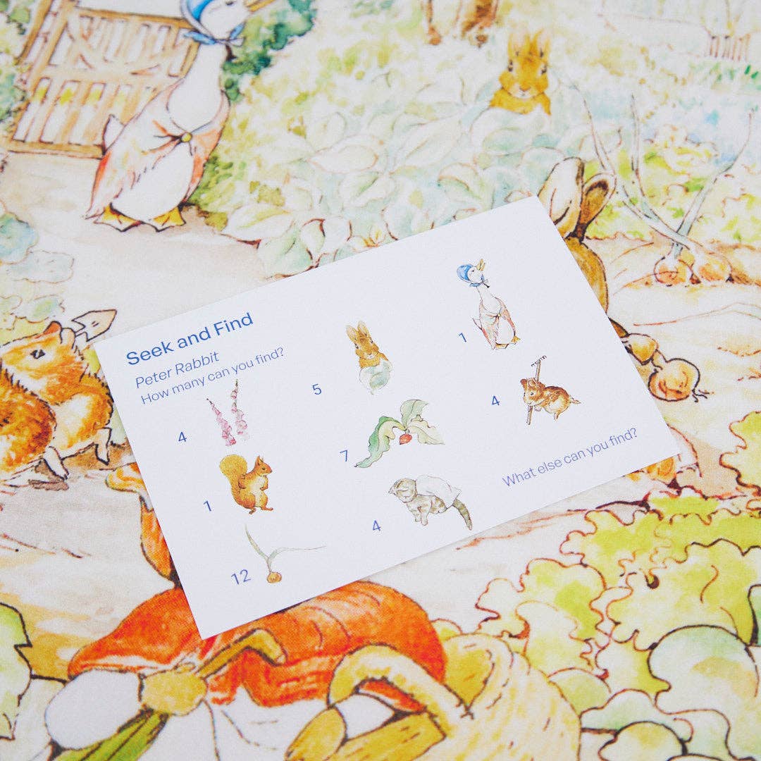 Illustration of animals at a picnic with a white border