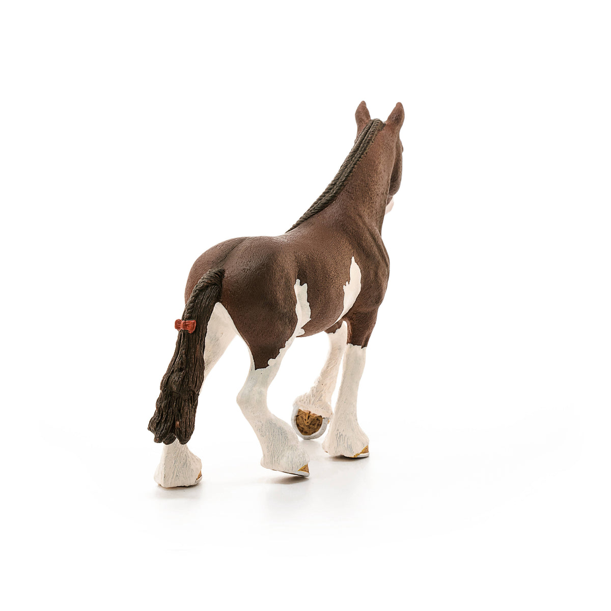 Model horse figure on a white background