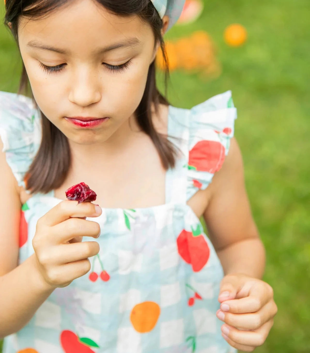 Linen Picnic Kid Ruffle Dress
