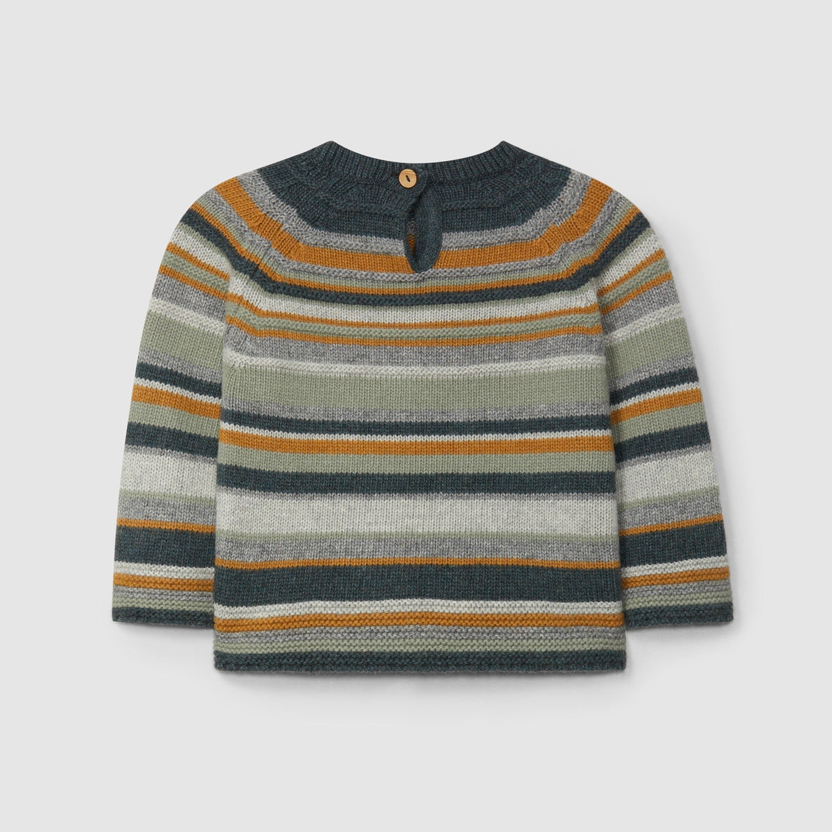 Knitted Sweater with embossed stripes