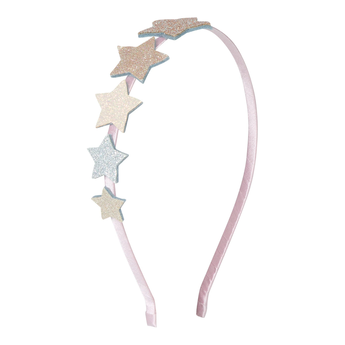 Headband with star-shaped decorations on a white background