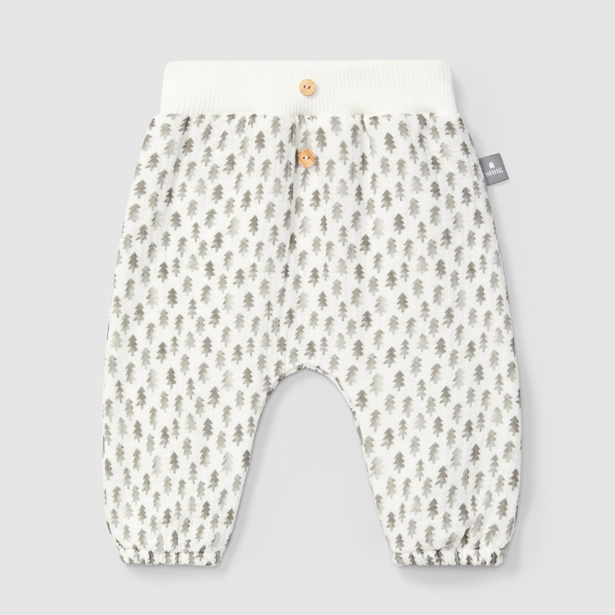 Pull Up pants in printed muslin