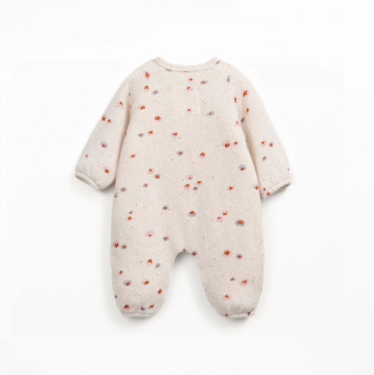 Baby onesie with blueberry pattern on a white background