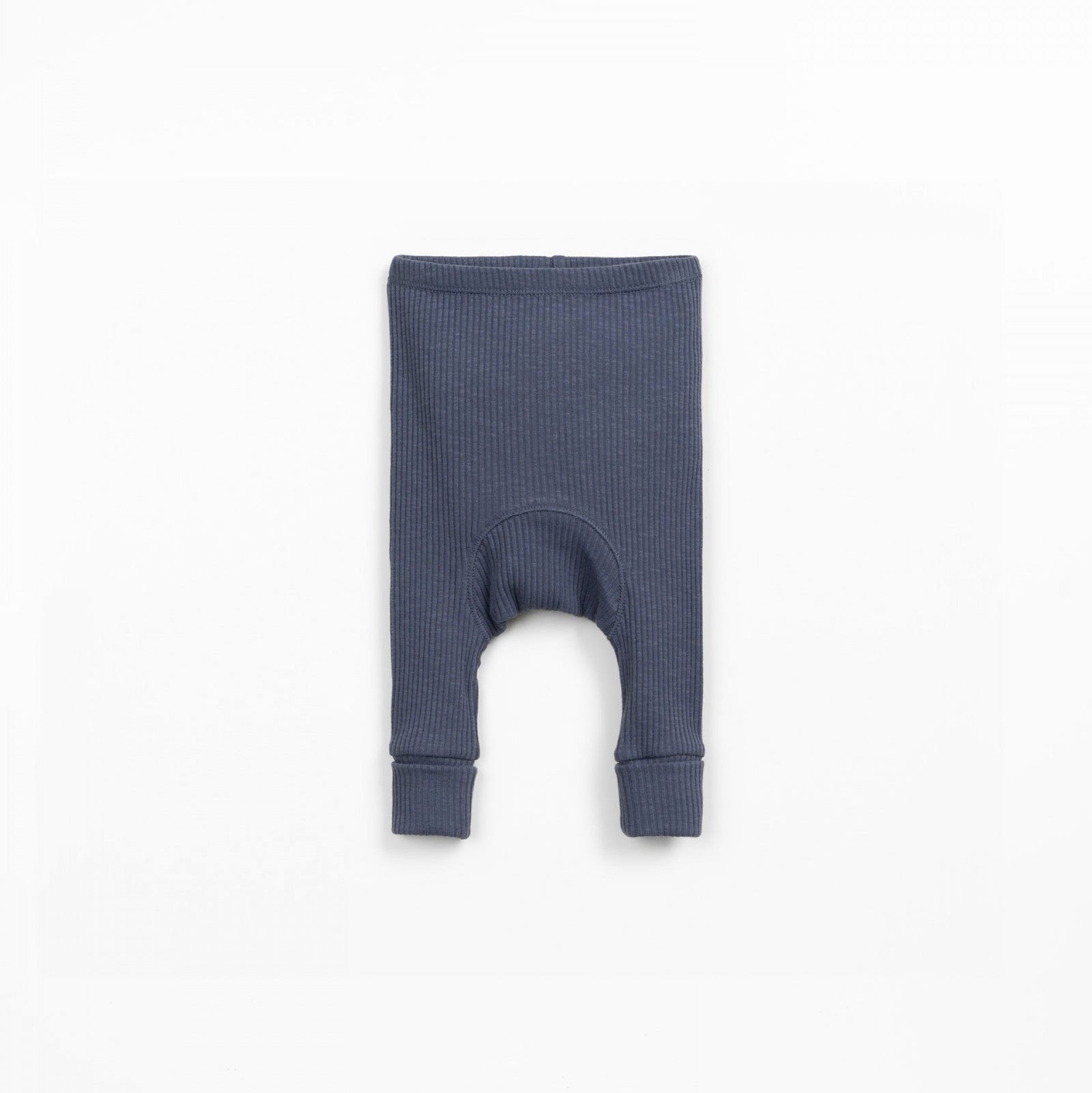 Blue baby leggings on a white background