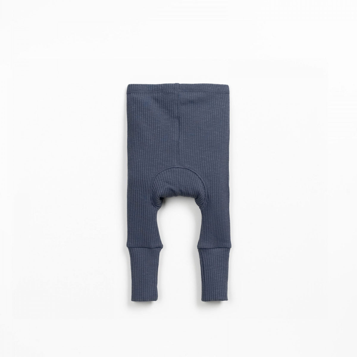 Blue baby leggings on a white background