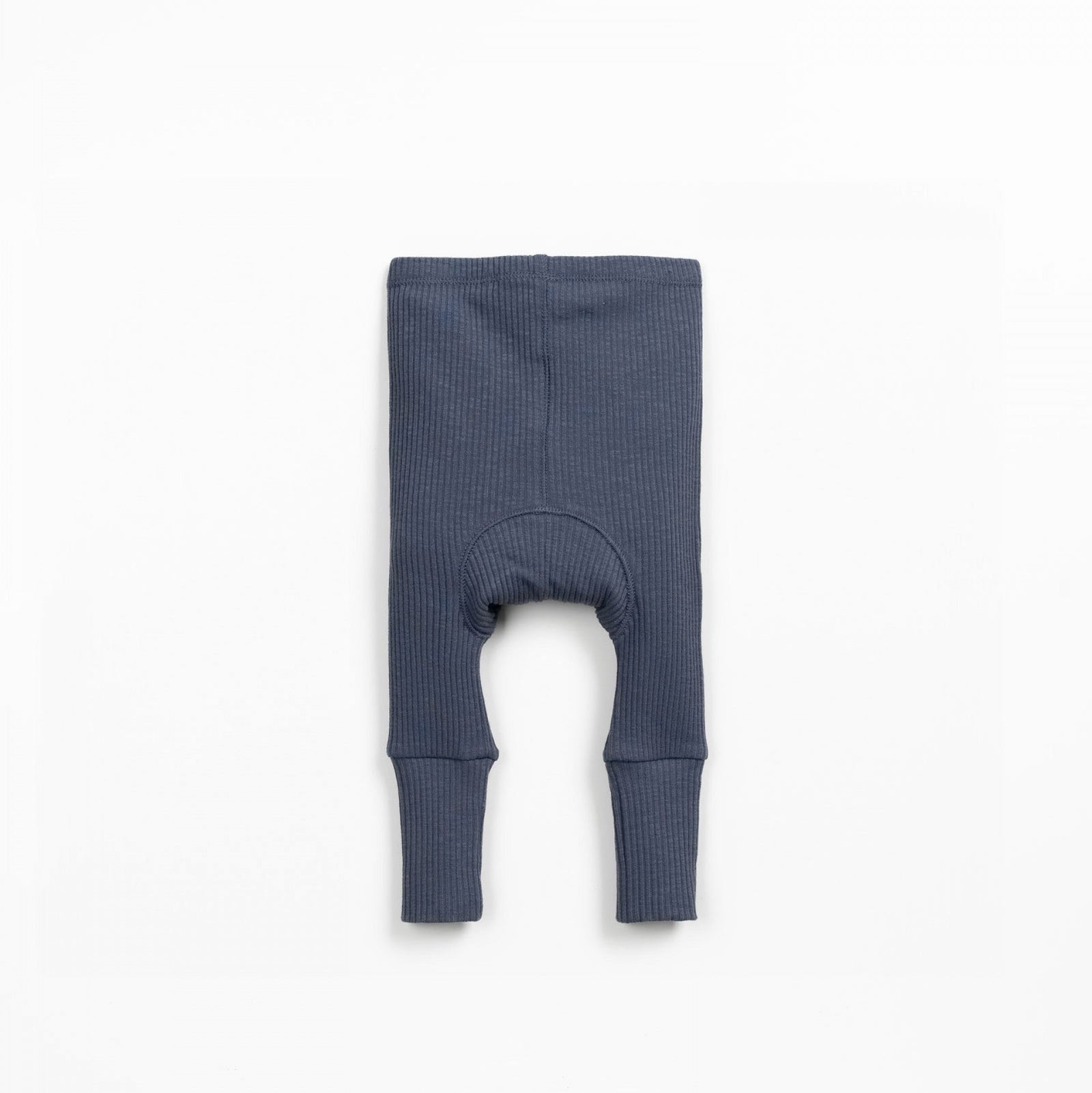 Blue baby leggings on a white background