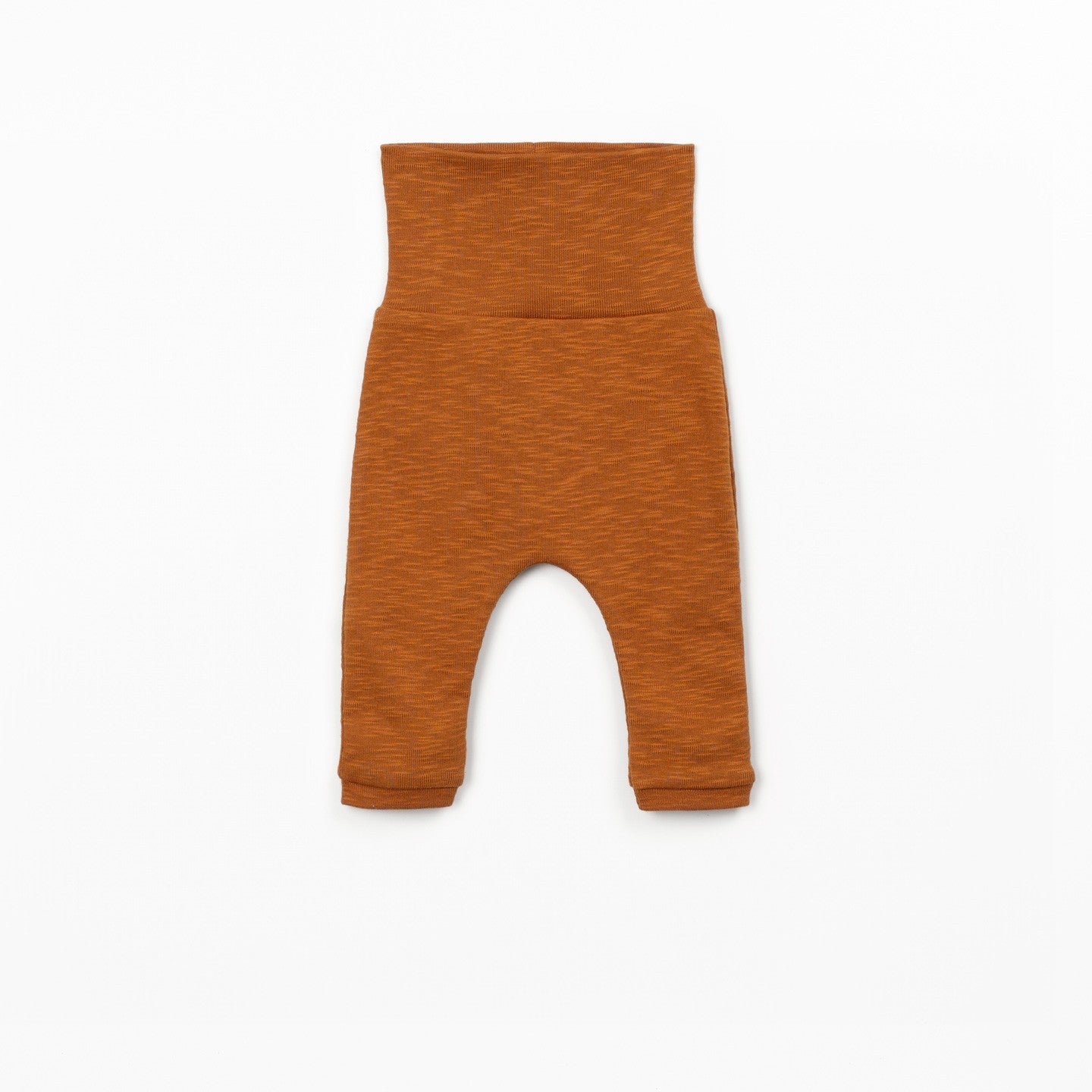 Brown baby pants on a white background