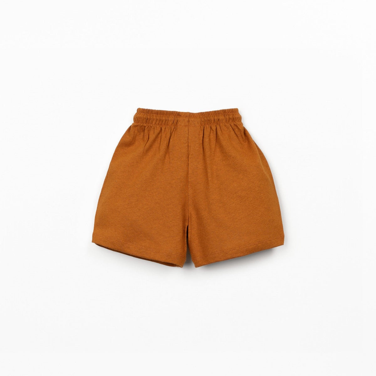 Brown shorts on a white background