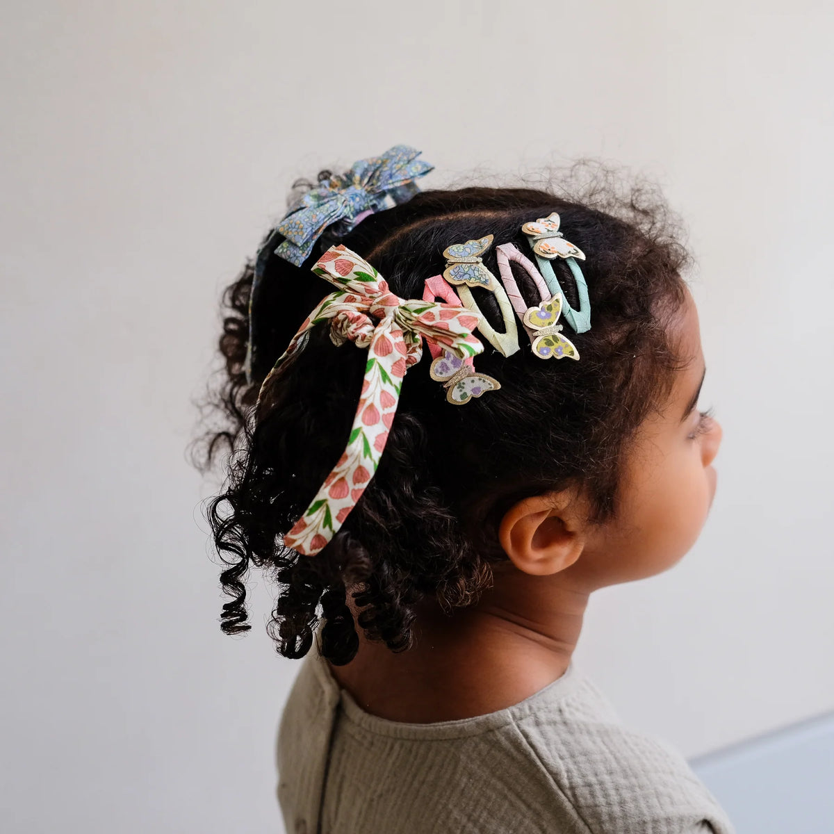Floral Bow Scrunchies