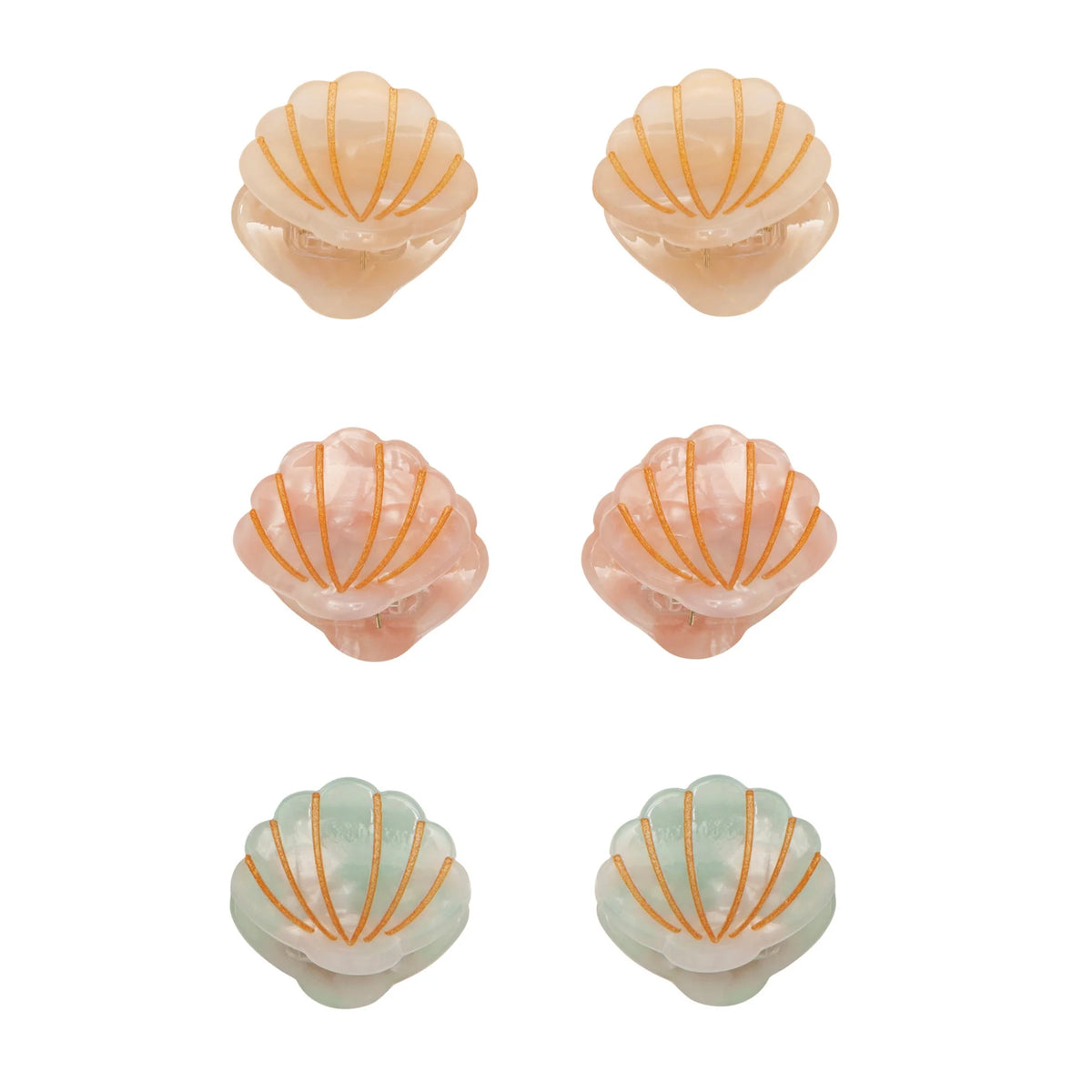 Mini Shell Claw Clips