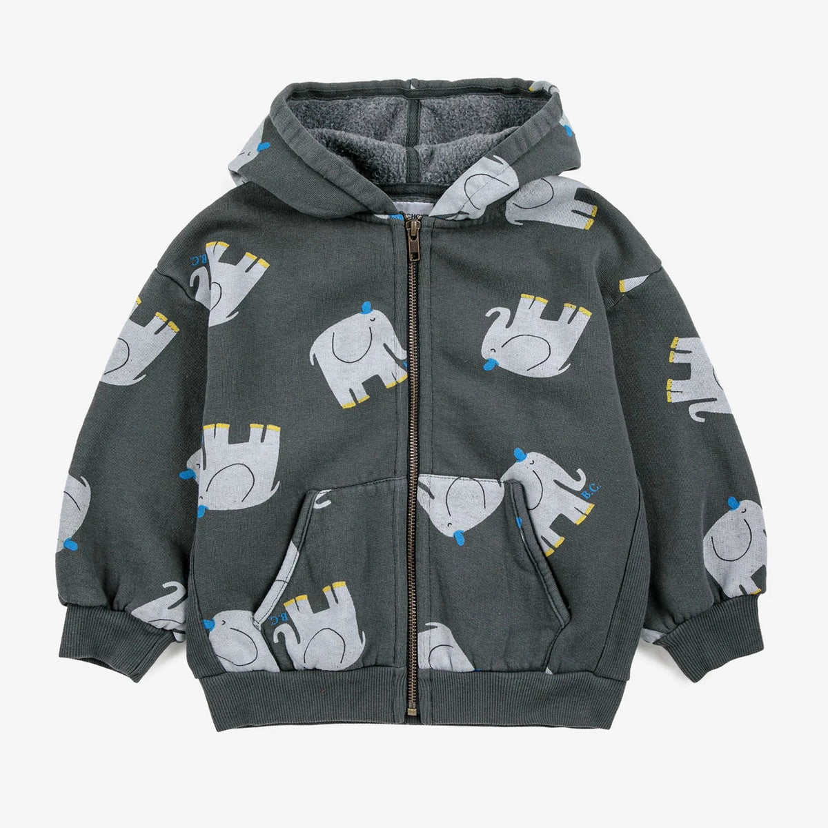Elephant Zipped Hoodie