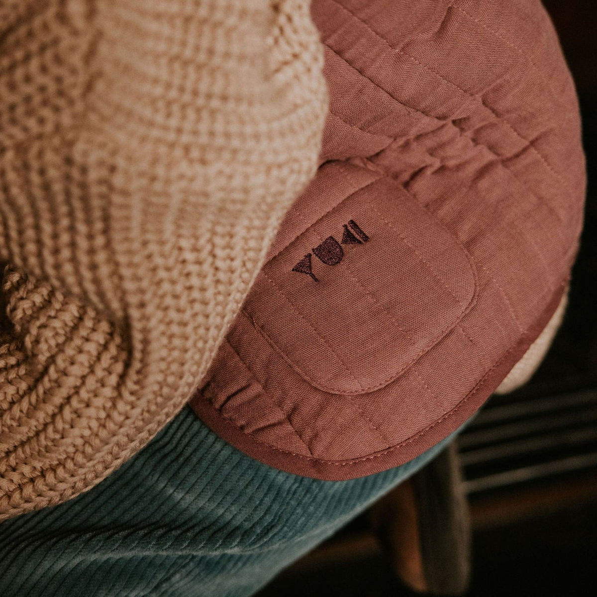 Quilted Vest Mauve