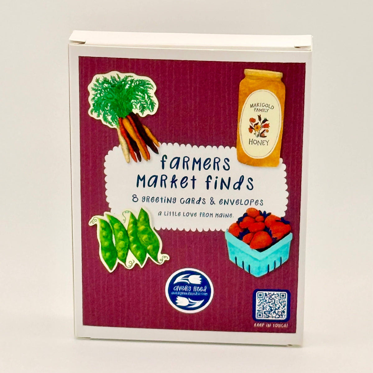 Farmers Market Finds Die-Cut Greeting Card Set
