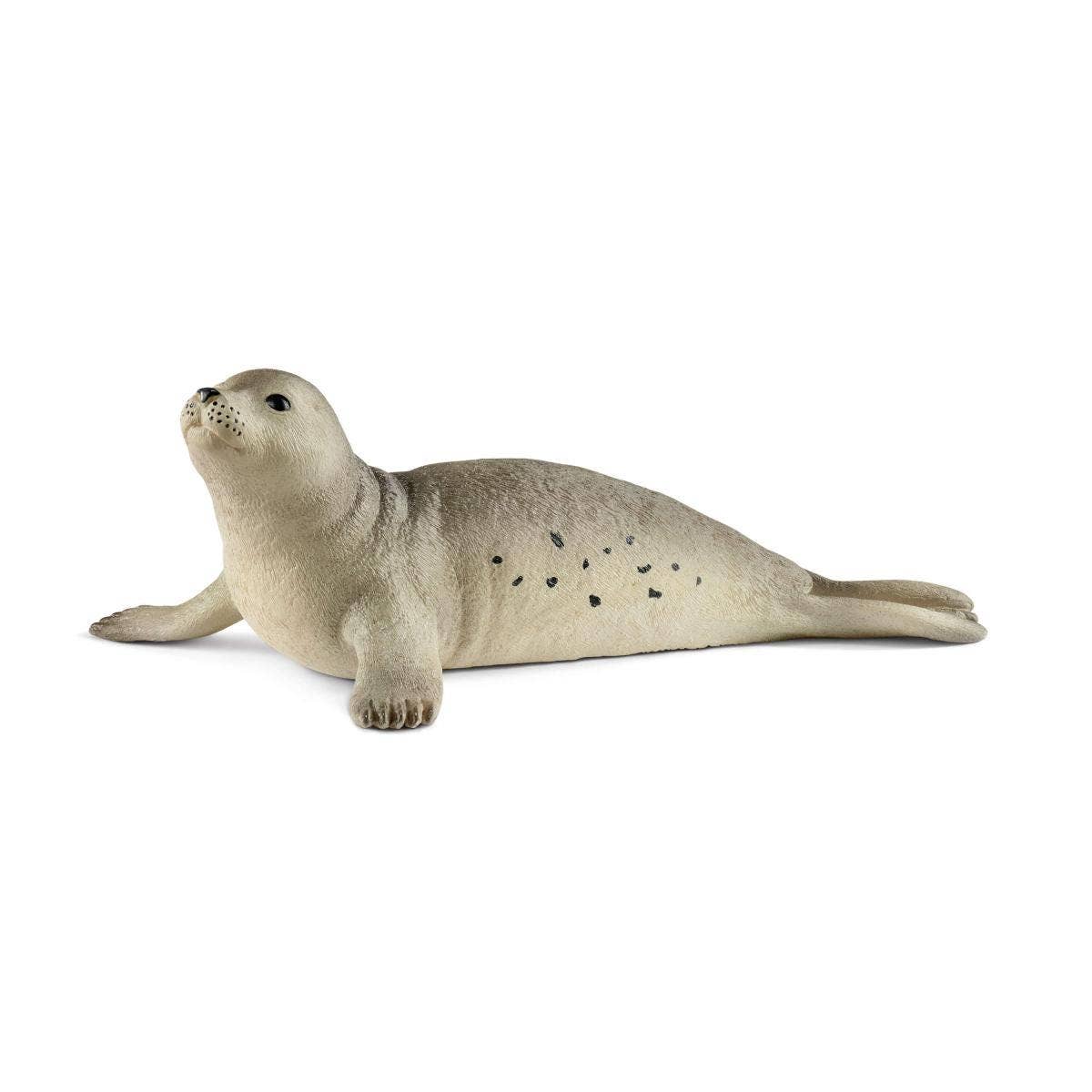 Realistic seal toy on a white background