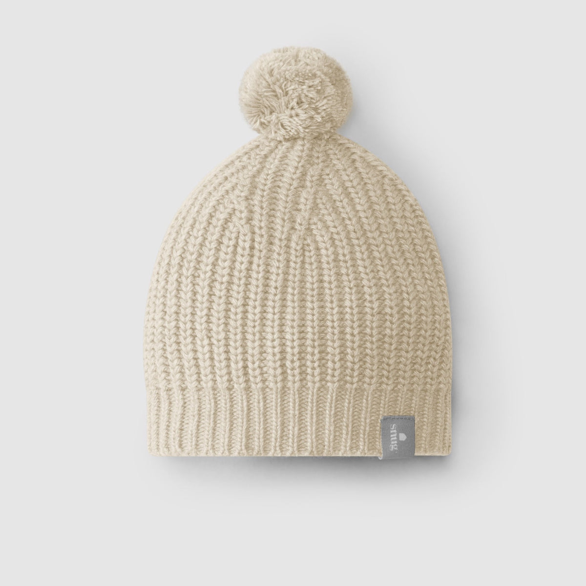Knitted Hat with Pom-Pom