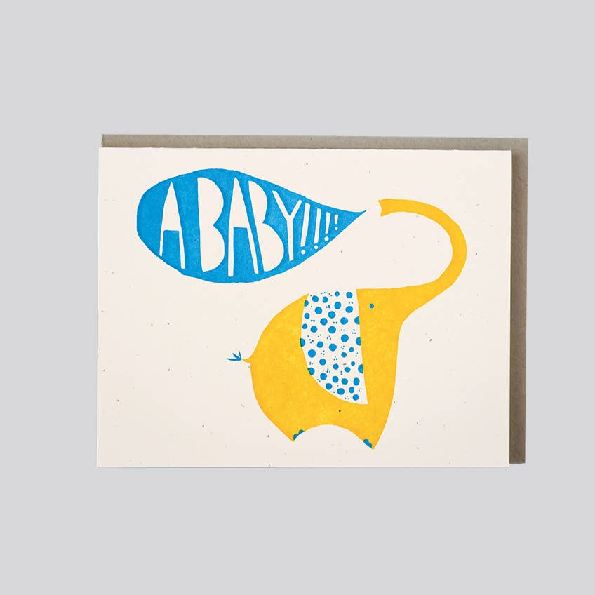 A Baby Elephant Card