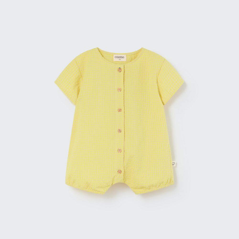 Recycled Gingham Baby Jumpsuit