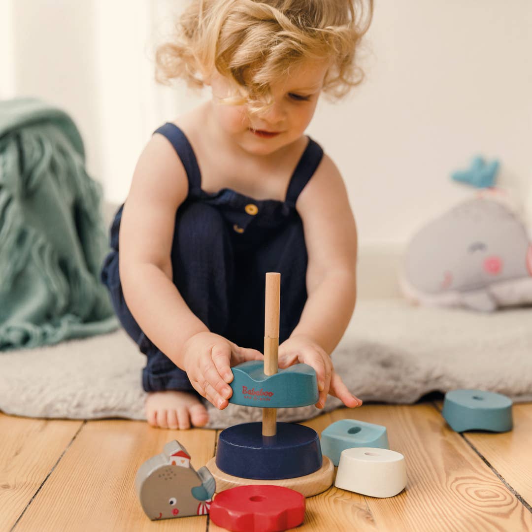 Whale Wooden Stacking Toy