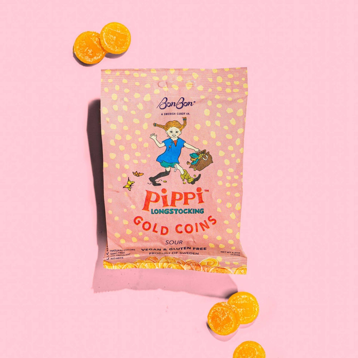 Pippi Longstocking Swedish Candy Gold Coins