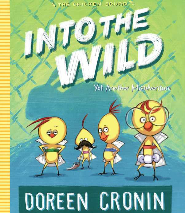 Book cover of 'Into the Wild' featuring cartoon characters with a colorful background