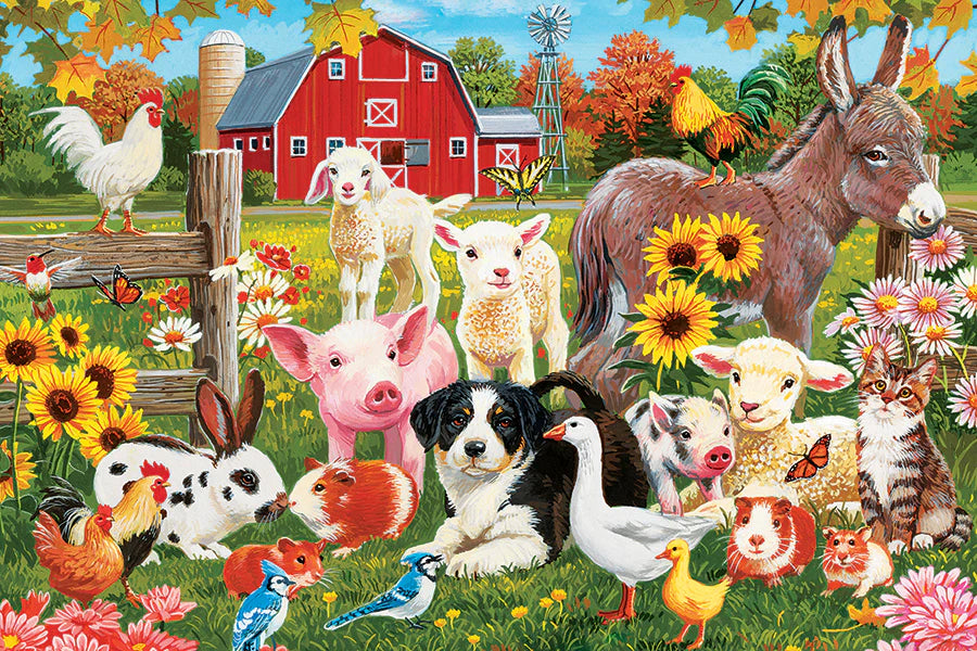 Farmyard Greeting Floor Puzzle