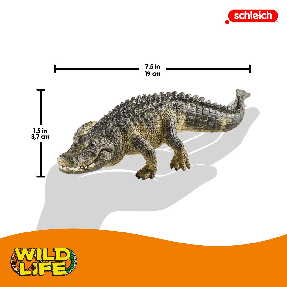 Alligator Figurine with Movable Jaw