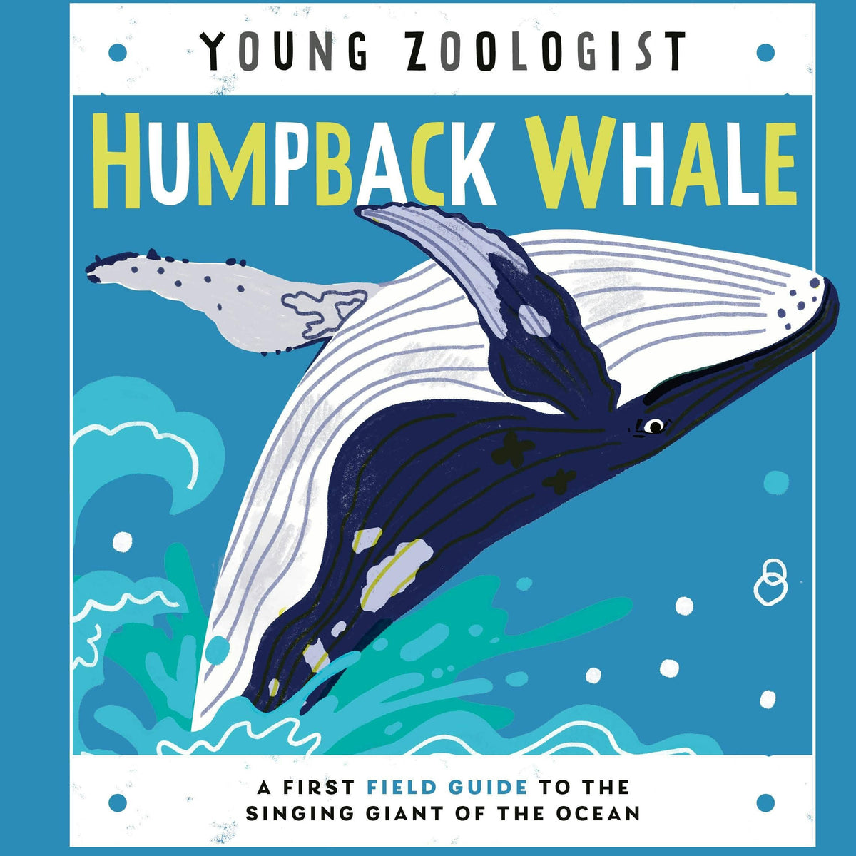 Book cover of 'Humpback Whale' with a whale illustration on a blue background