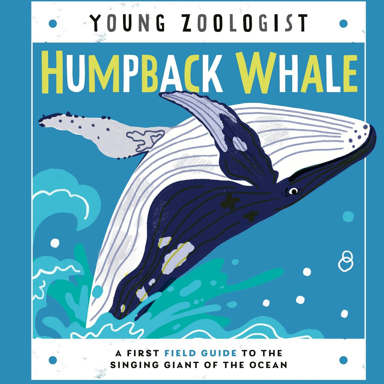 Book cover of 'Humpback Whale' with a whale illustration on a blue background
