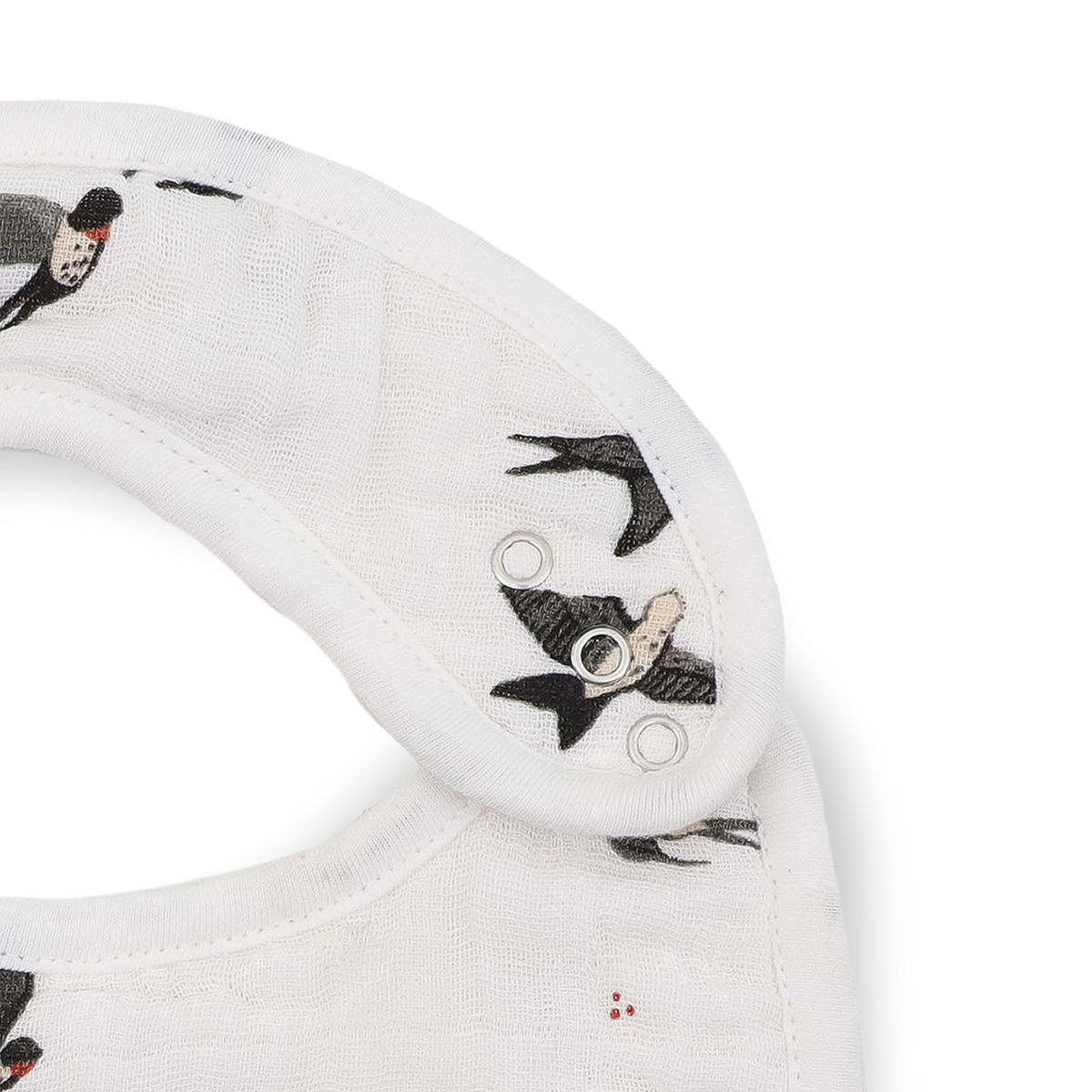 Organic Cotton Muslin Classic Bib 3 Pack - Swallows