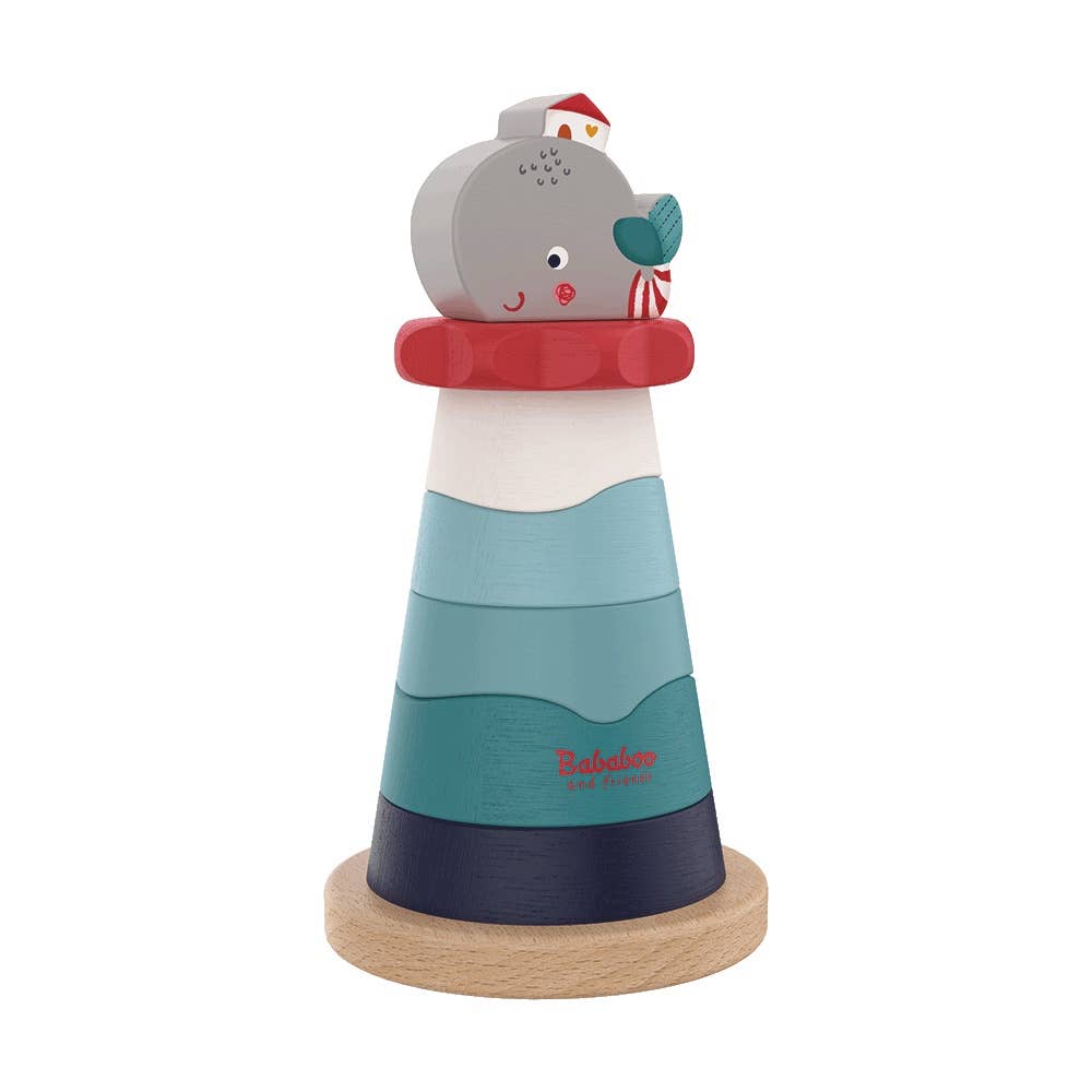 Whale Wooden Stacking Toy