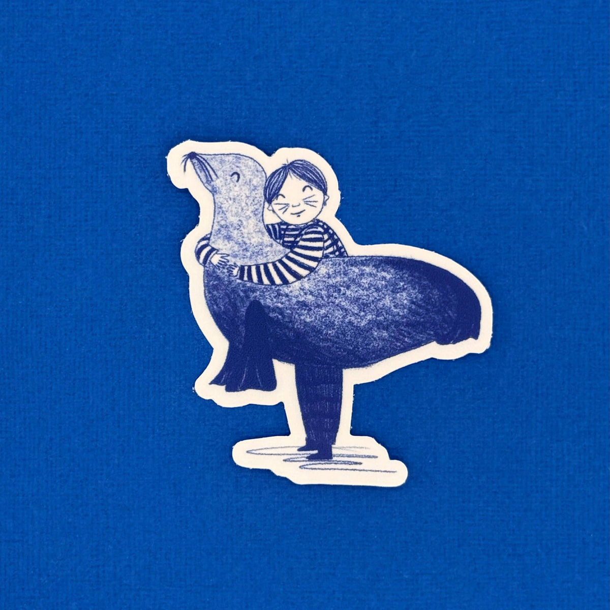 Little Seal Boy Die-Cut Sticker