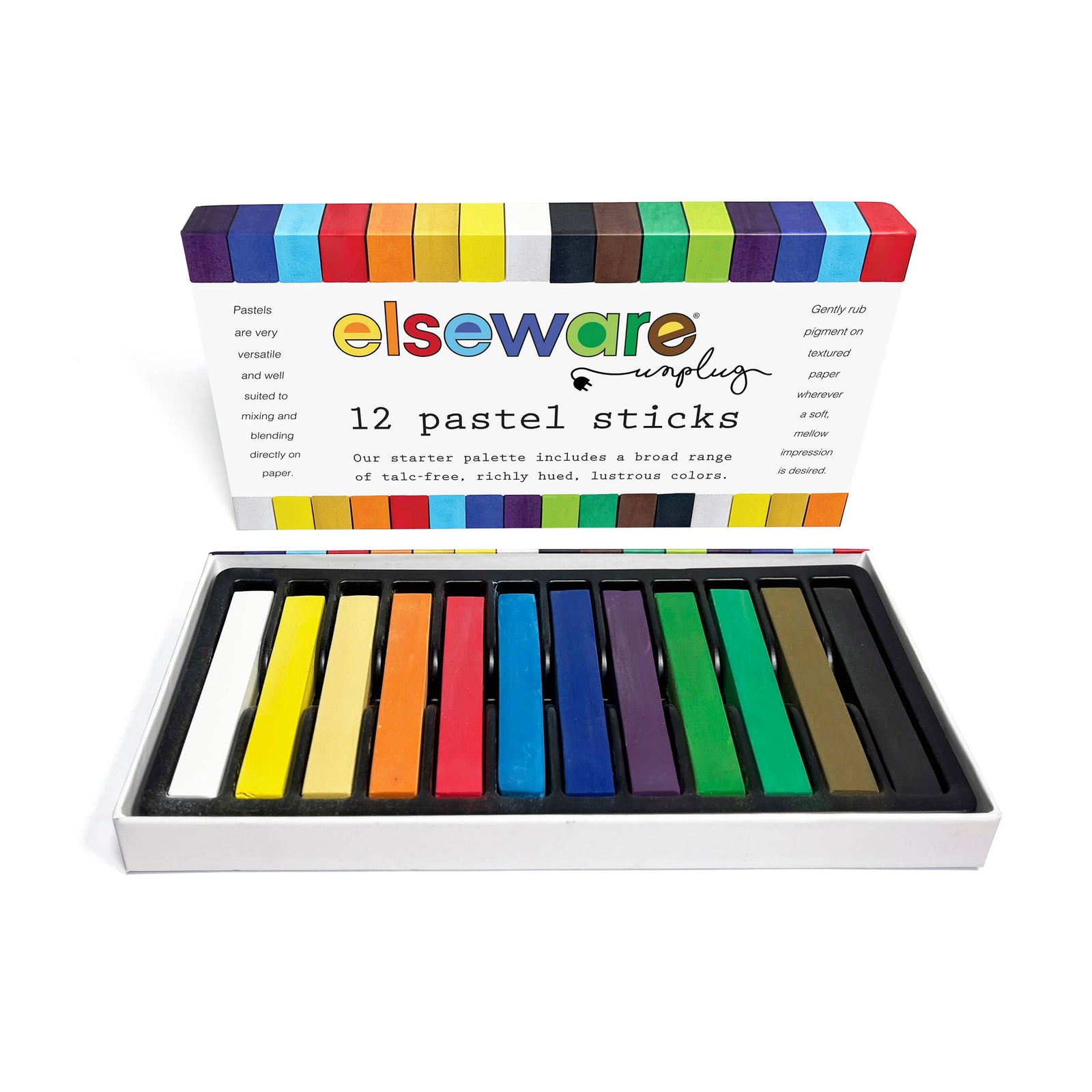 Stack of colorful rectangular blocks on a white background