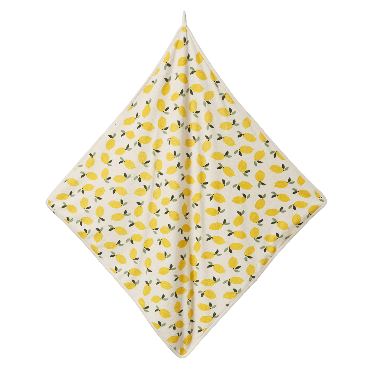Towel  with lemon pattern on a white background