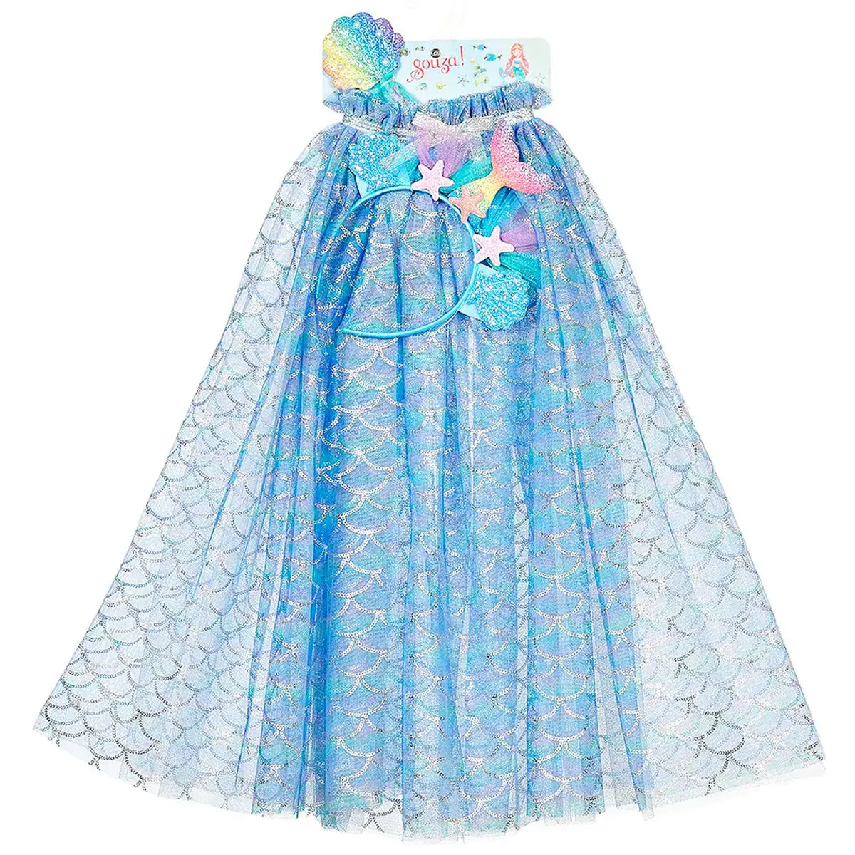 Marlya Mermaid Costume Cape Set ( 3-4yrs)