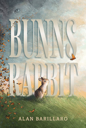 Book cover of 'Bunny's Rabbit' by Alan Barillaro with a rabbit illustration and butterfly design.