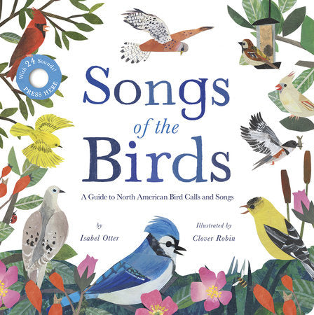 Book cover of 'Songs of the Birds' with illustrations of birds and flowers.