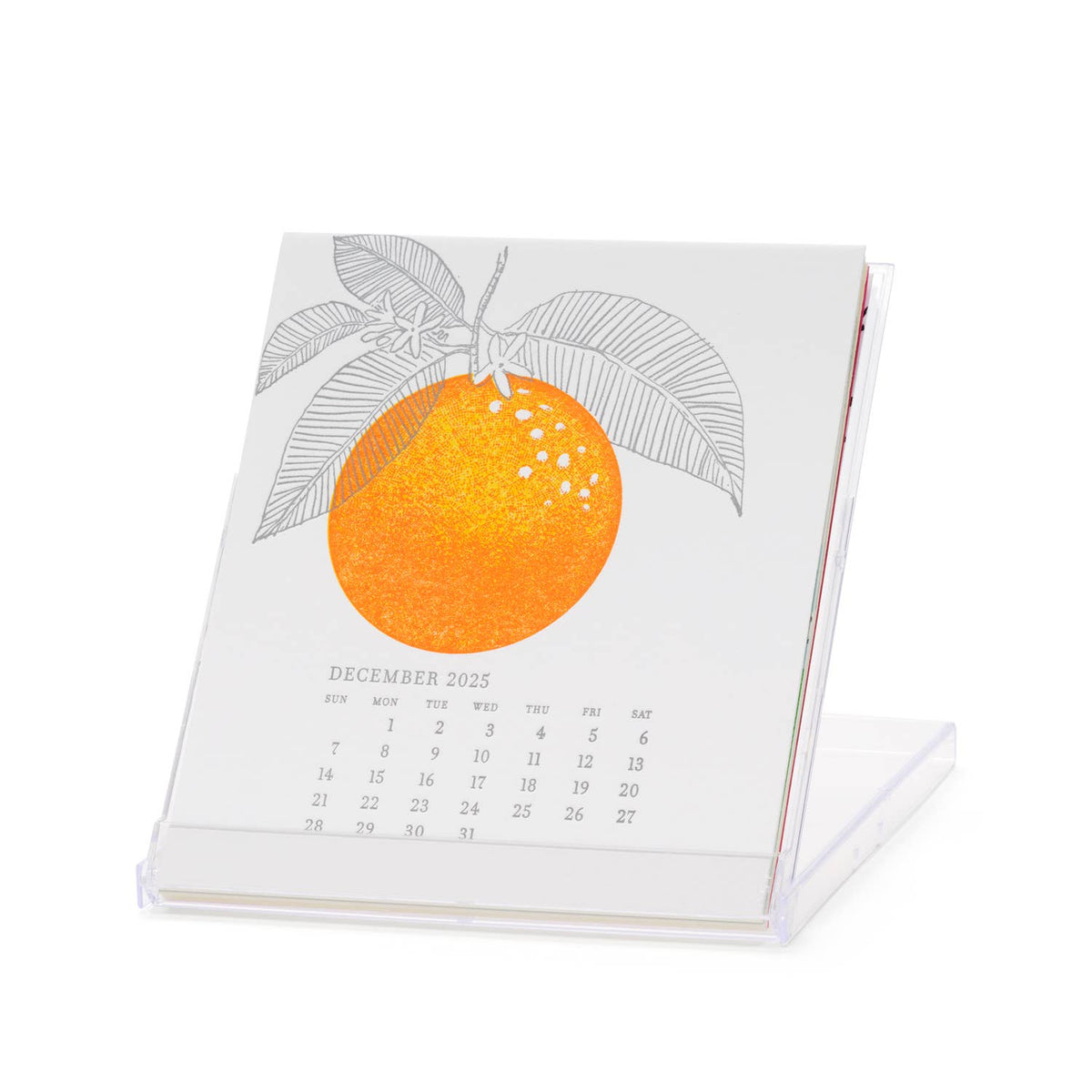 2025 Letterpress &amp; Silkscreen Desk Calendar