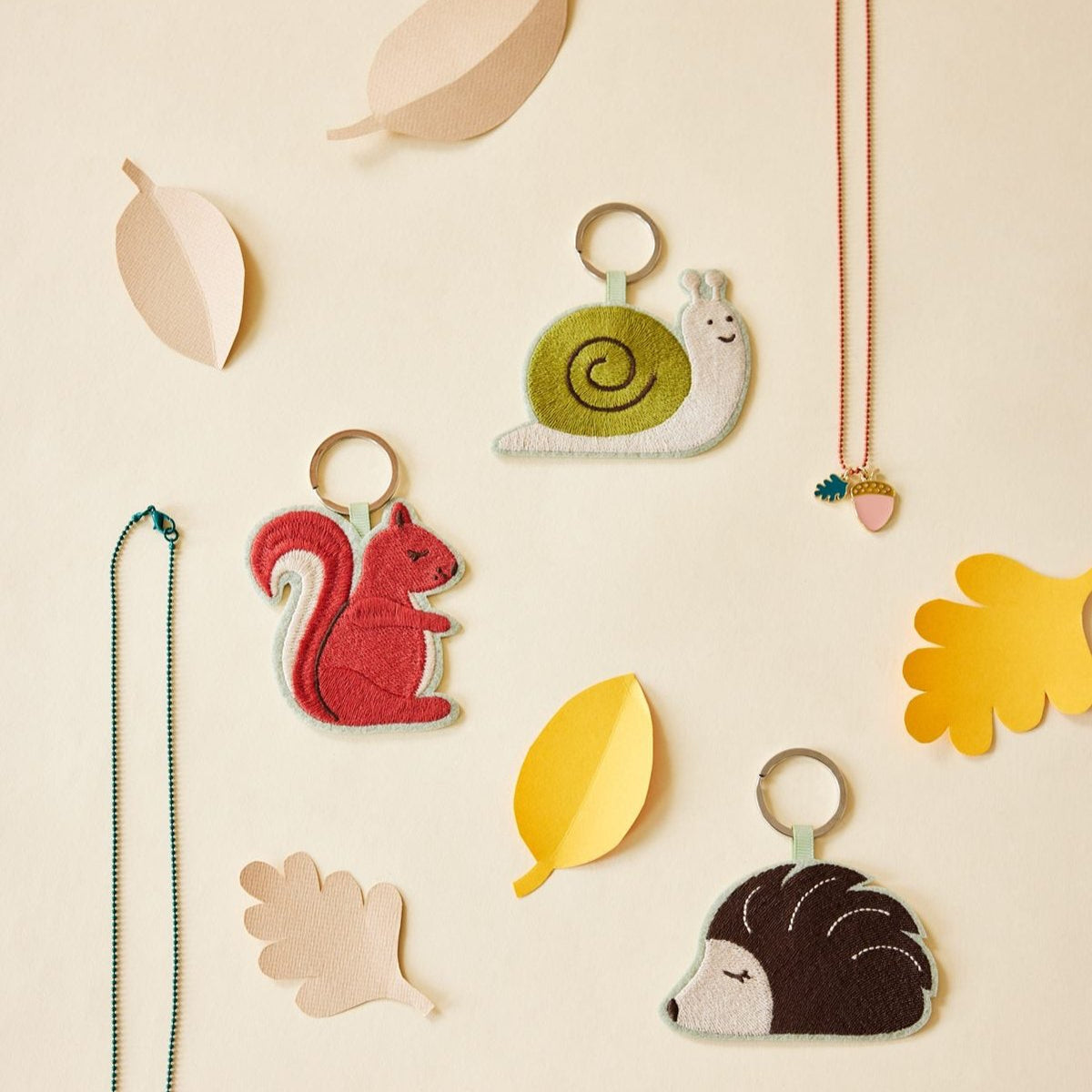 Key Ring Forest Animals