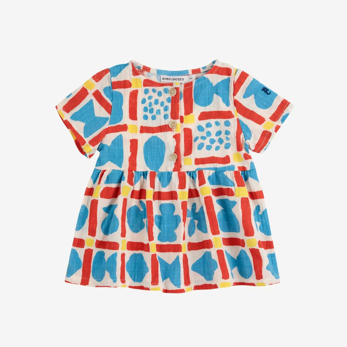 Geometric Game Baby Woven Dress