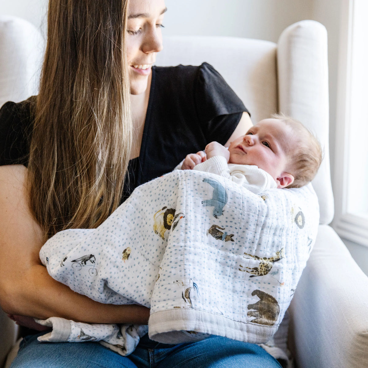 Cotton Muslin Baby Quilt