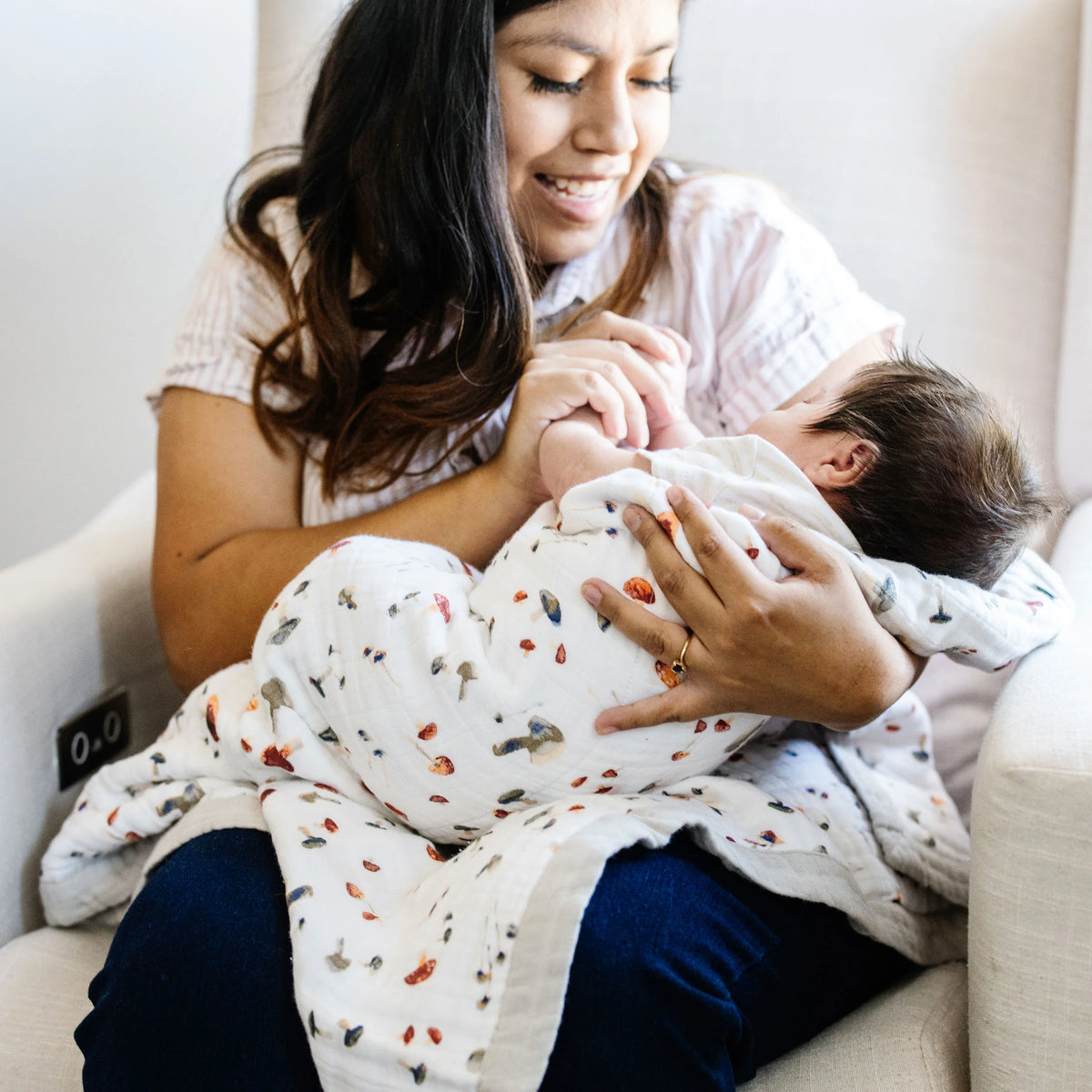 Cotton Muslin Baby Quilt