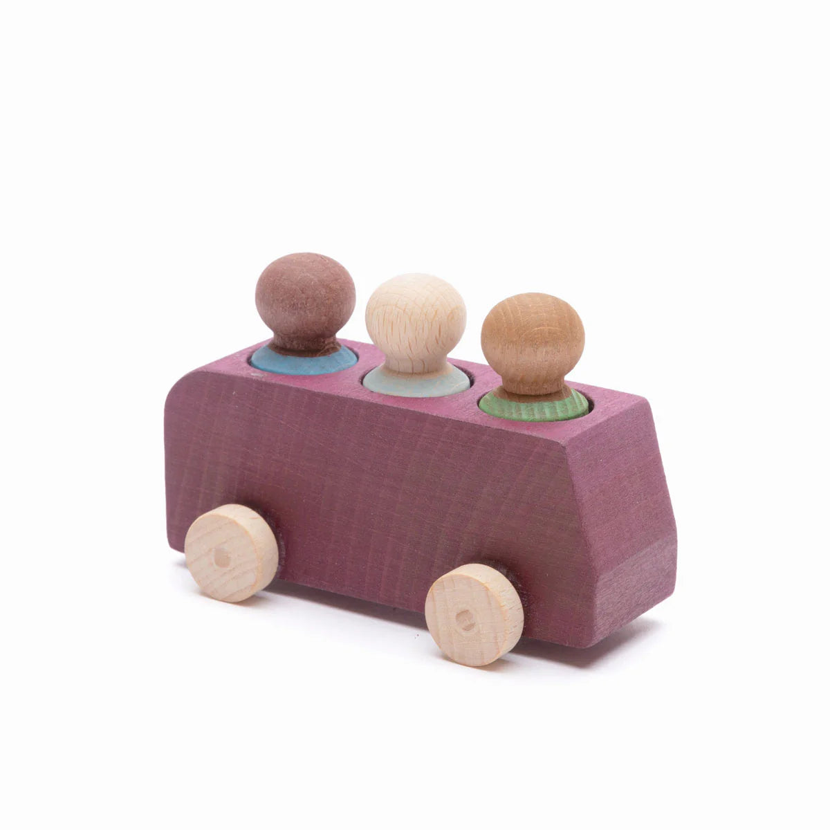 Wooden Bus with Figures