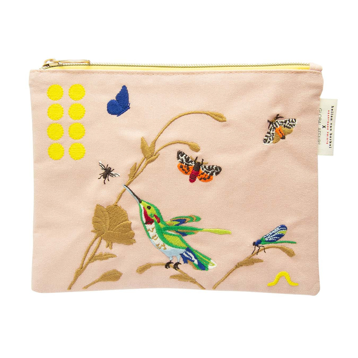 Botanical Embroidered Pouch