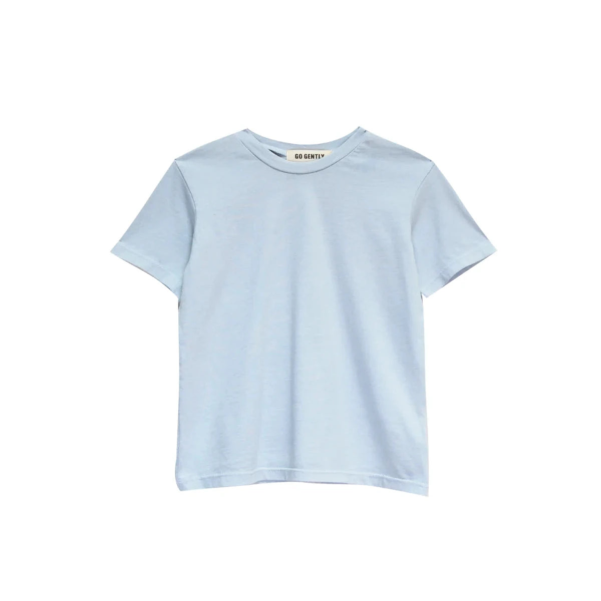Light blue t-shirt on a white background