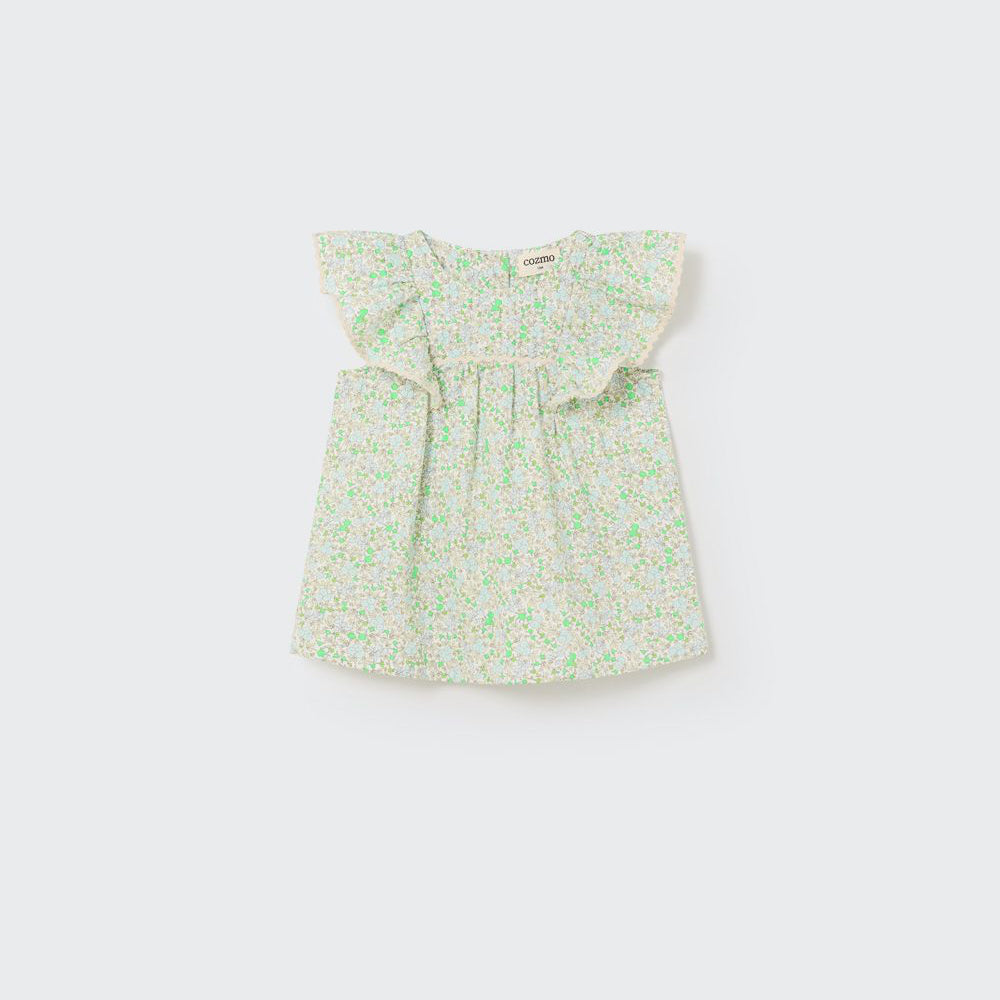 Bright Floral Organic Cotton Dress