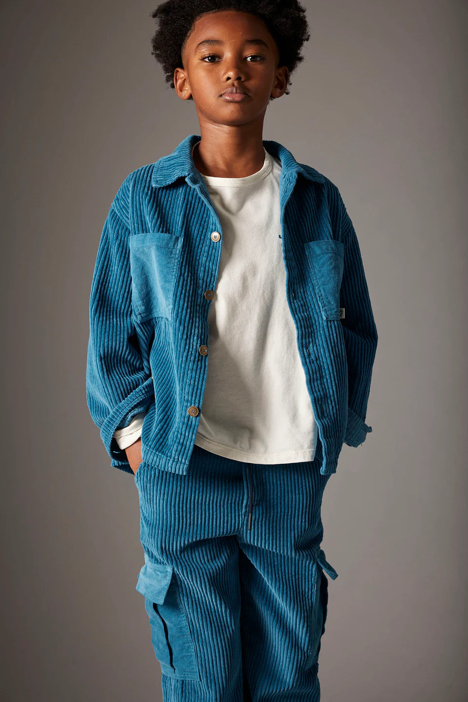 Organic Cotton Wide Corduroy Shirt