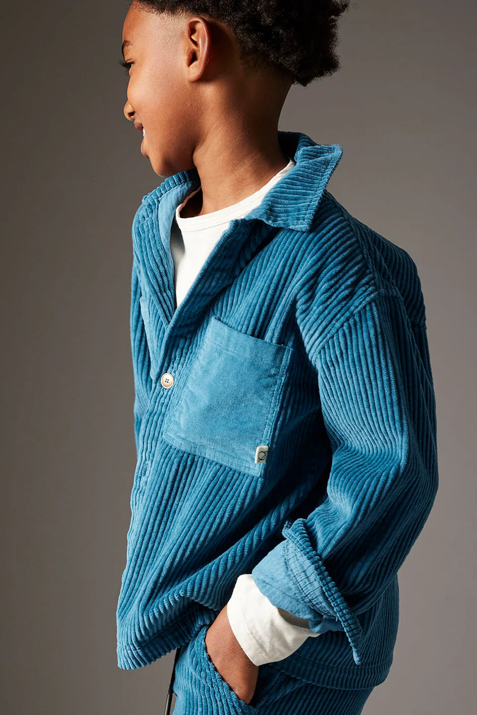 Organic Cotton Wide Corduroy Shirt