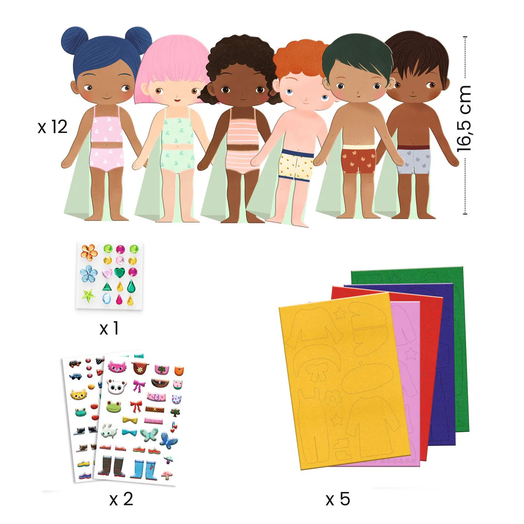 Dress Up Felt Characters